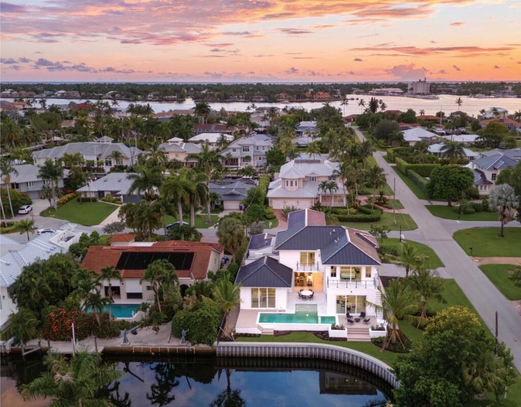 Bonita Court aerial home